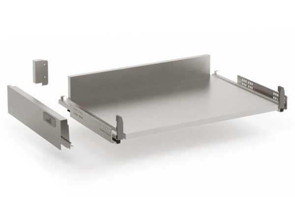Low cabinet drawer with push to open full extension Hettich InnoTech 56.8x8.4x47 cm