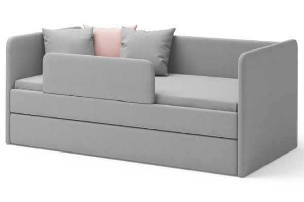 Ottoman bed Jenny 80x180 cm color gray down