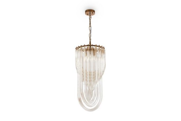 Hanging lamp FREYA Modern Onda 15 sq.m., 30x36x30 cm, E14