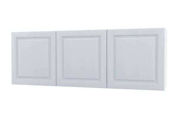 Cabinet with doors Oscar Bella 180x64, white / white wood