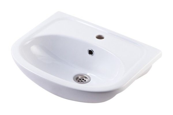 Washbasin Comfort 50 Semi-built-in, 51x14x41.5 cm