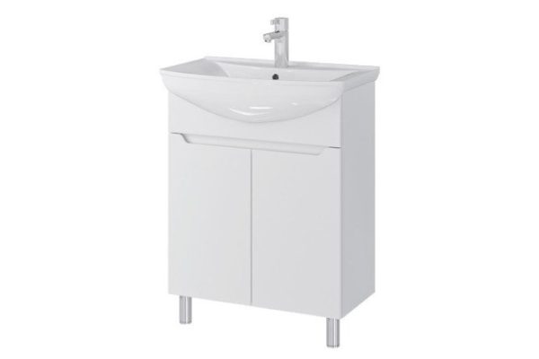 Floor stand Sanstar Bianca 237.1-1.5.1. 61 cm, frame color white, facade white