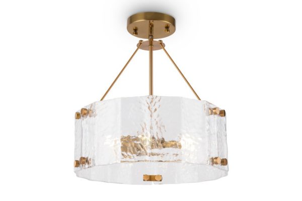 Hanging lamp FREYA Modern Fresco 30 sq.m., 46x42x46 cm, E14