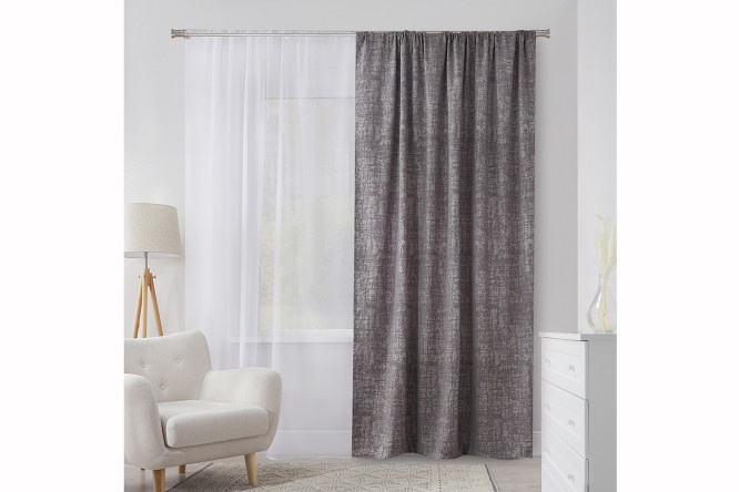 Tape curtain ESTUDI BLANCO Dora 180x280 cm, 1 piece, gray