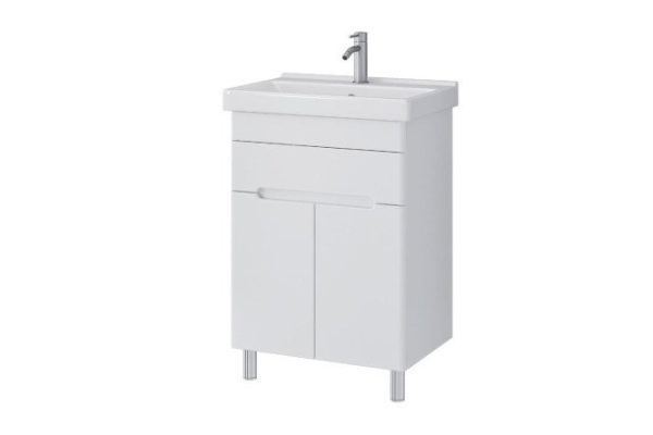 Floor stand Sanstar Modena 222.1-1.4.1.KFES 46.6 cm, frame color white, facade white