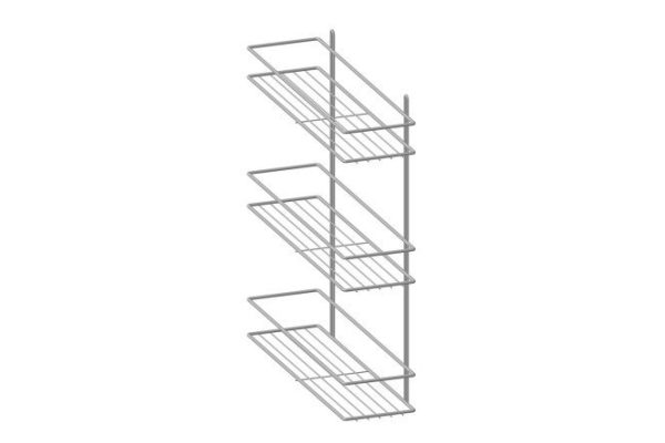 Straight 3-tier shelf P0001496 wall-mounted 40x47.5x11 cm
