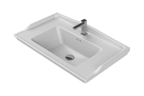 Washbasin Kapadokya 80 036300-u-01 Wall-hung, 80x25.1x45.1 cm