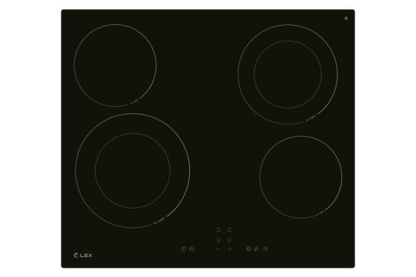 Electrical panel LEX EVH 642A BL, black 59 cm