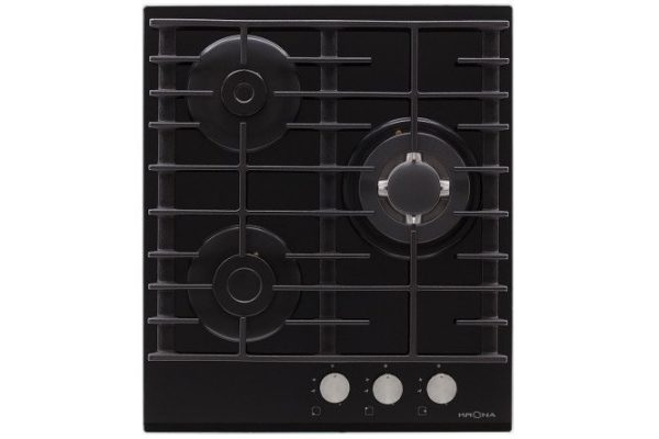 Gas hob KRONAsteel Hagel 45 BL W KRGH20, black 44 cm