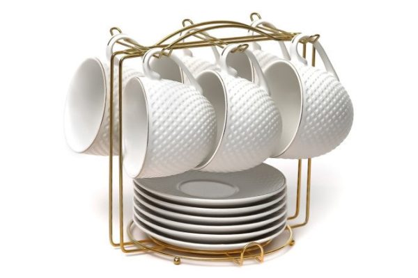 Tea set Grace Darius 6 persons, 13 pcs., Porcelain