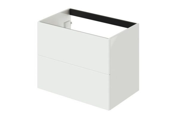 Wall-hung sink cabinet Icon 69.4 cm, frame color white gloss, front color white gloss