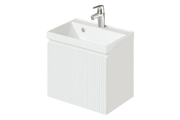 Hanging cabinet Kate 49.4 cm, frame color blanzhe, facade blanzhe