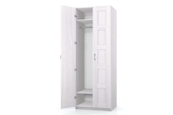Wardrobe 2-door Oscar Bergen 75x236x58 cm, light ash Anchor