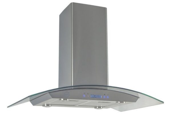 Hood MBS Zinnia 190 island glass metallic color, 90x66.5x60 cm