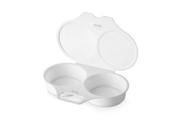 Container for cooking eggs in a microwave oven Fried egg 12 x 3 x 16 cm