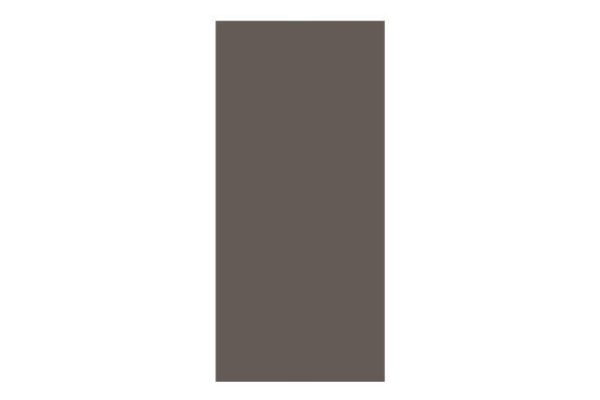 Decorative side wall Demi for wall cabinets 33.7x72 cm, matte taupe color