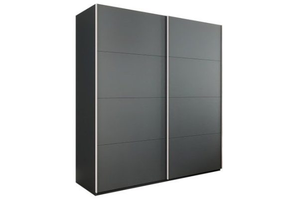 2-door wardrobe Comet 200x240x66 cm, gray diamond