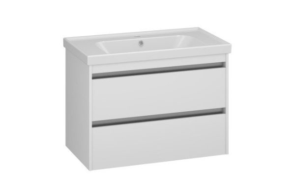 Cabinet OPADIRIS Fresh 74 cm, frame color white, facade white