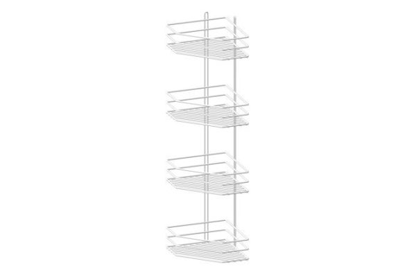 Corner shelf 4-tier P0002236 wall-mounted 20x75.5x20 cm