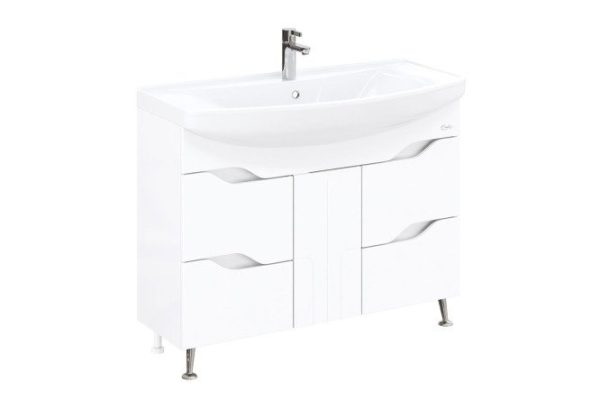 Floor stand ONIKA Veronella 110508 102.4 cm, frame color white, facade white