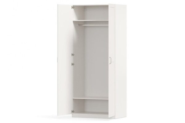 Wardrobe 2-door Oscar Siena 100x236x59.6 cm, white