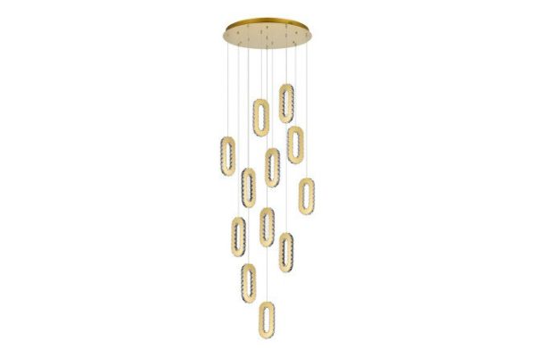 Hanging lamp Allungo 38 sq.m., LED, 80 cm
