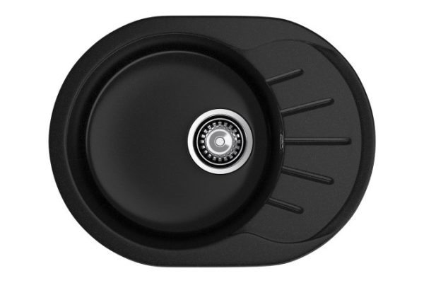 Inset sink with drainer GRANFEST Rondo GF-R-580L 57x44x20 cm