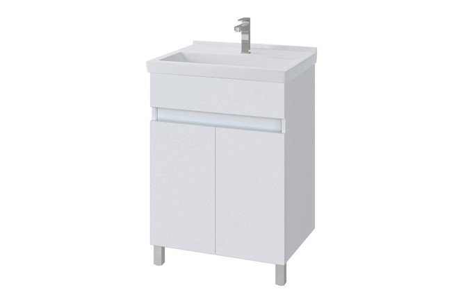 Floor stand Sanstar Quadro 203.1-1.4.1.KFES 46.6 cm, frame color white, facade white