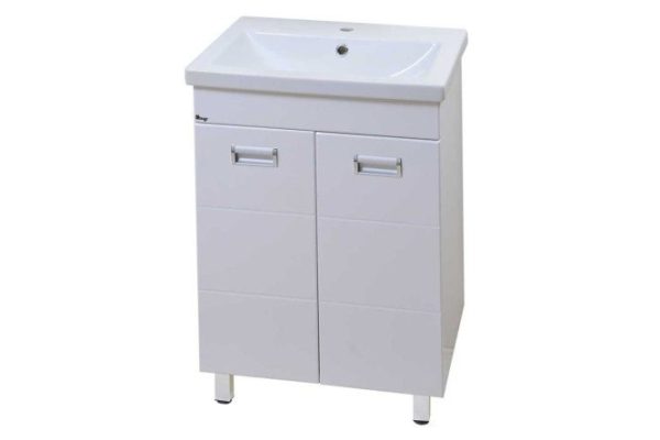 Floor stand Montana 46 cm, frame color white, facade white