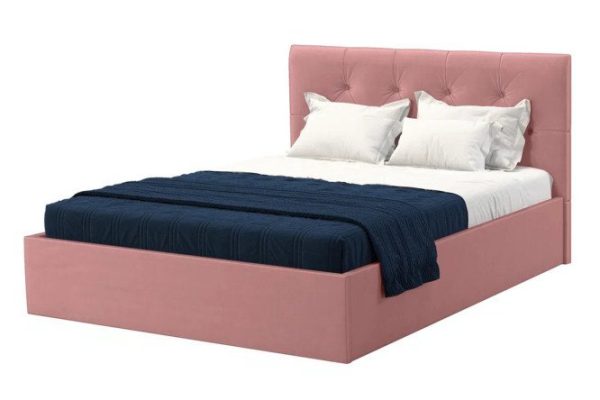 Bed with lifting mechanism Geneva pink 140x200 cm