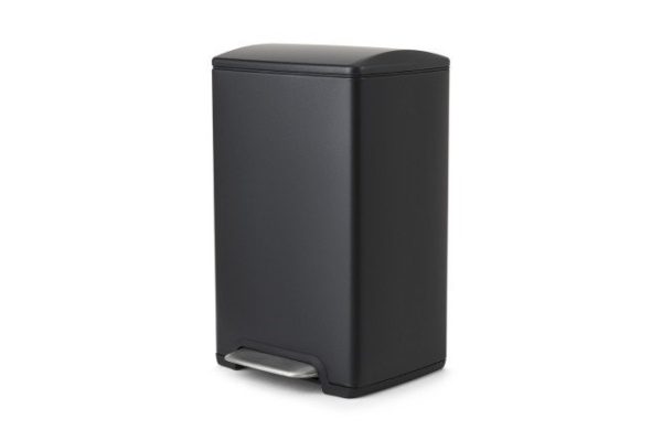 Waste bin with lid BERKRAFT Quadro 29x46.5x28 cm, 15 l