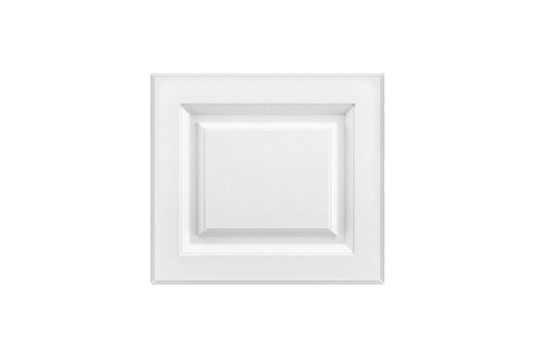 Front Aurora high drawer cabinet 39.6x35.6 cm, white snow soft color