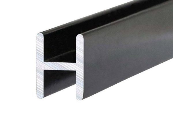 Slotted panel strip SOYUZ 1030 600 mm, black