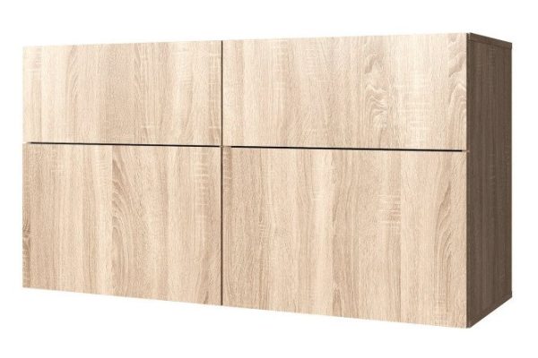 Cabinet 2 drawers 2 doors Oscar 120x64 with push to open, Sonoma oak