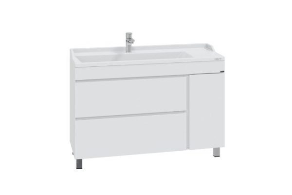 Floor stand SANTA Mars 120 700254 2 drawers 1 door 120 cm, frame color white, facade white