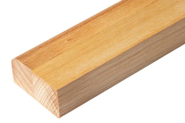 Skirting solid beech 300x2x4 cm