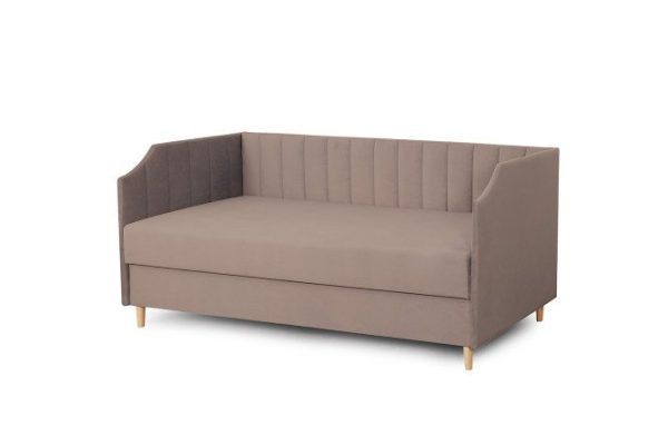 Sofa bed with lifting mechanism Chelsea 80x190 cm mocha color