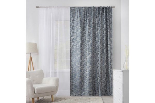 Ribbon curtain ESTUDI BLANCO Tara 180x280 cm, 1 piece, blue, white