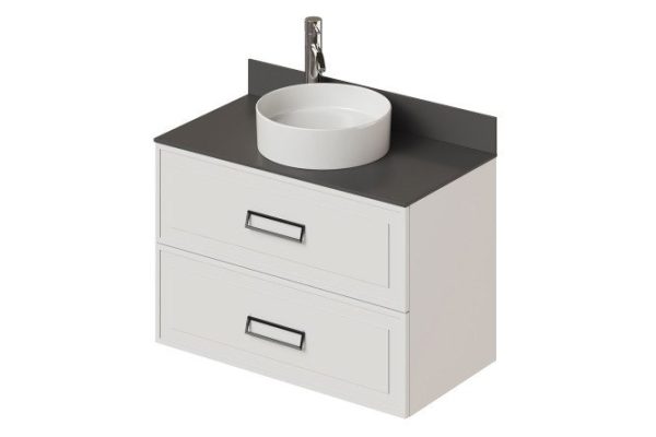 Hanging cabinet Pino 91 cm, color ceramic frame, ceramic facade