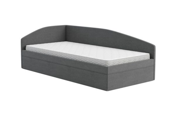 Bed with lifting mechanism Dream left-side color black 100x200 cm