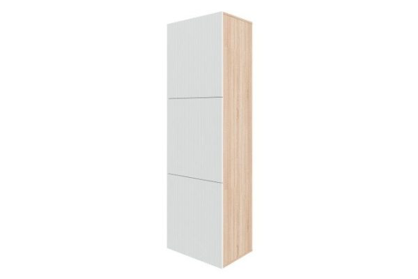 Wardrobe Oscar Amelie 192x60 3 doors, sonoma oak / talc wave
