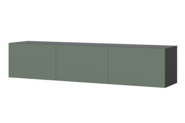 ht8jebotnynj5sr0nn68ty1k81ded7ax.jpg Cabinet Oscar Moon 180x40 with doors, anthracite / olive soft