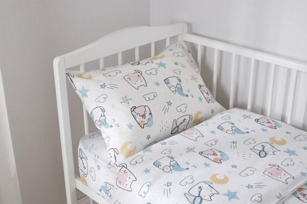 Bedding set MICASA kids Cats Poplin, 112x147 cm