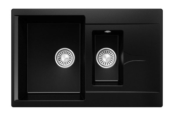 Inset sink with wing Brig-770 77x50x20 cm