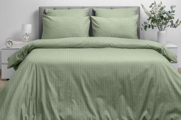 Duvet cover Smoke Green Poplin 145x215 cm, 1.5 sleepers