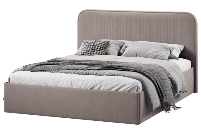 Tiffany bed frame dark mocha color