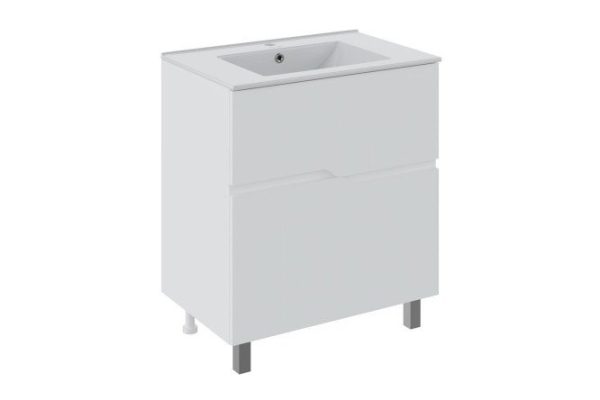 Floor stand RUNO Palermo 60 cm, frame color white, facade white