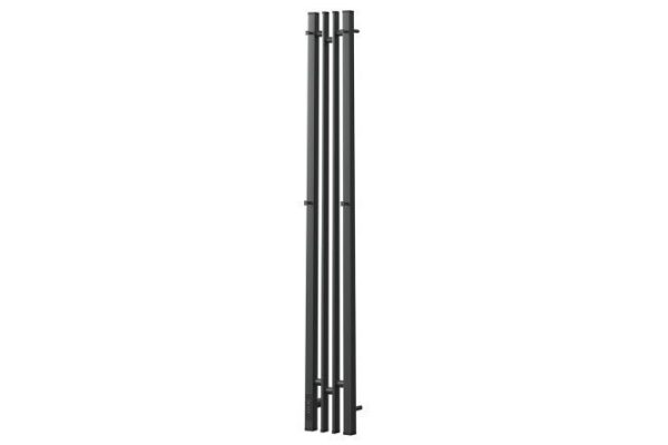 Electric heated towel rail Freya P2, graphite shine PN20722GB 17x120x10.5 cm