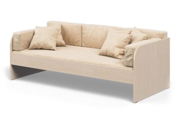 Single-tier bed Belden 80x180 cm milky oak color