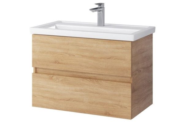 Hanging cabinet Sanstar Tuscany 395.1-1.4.1.KFOS 81.2 cm, frame color Sonoma oak light, facade color Sonoma oak light